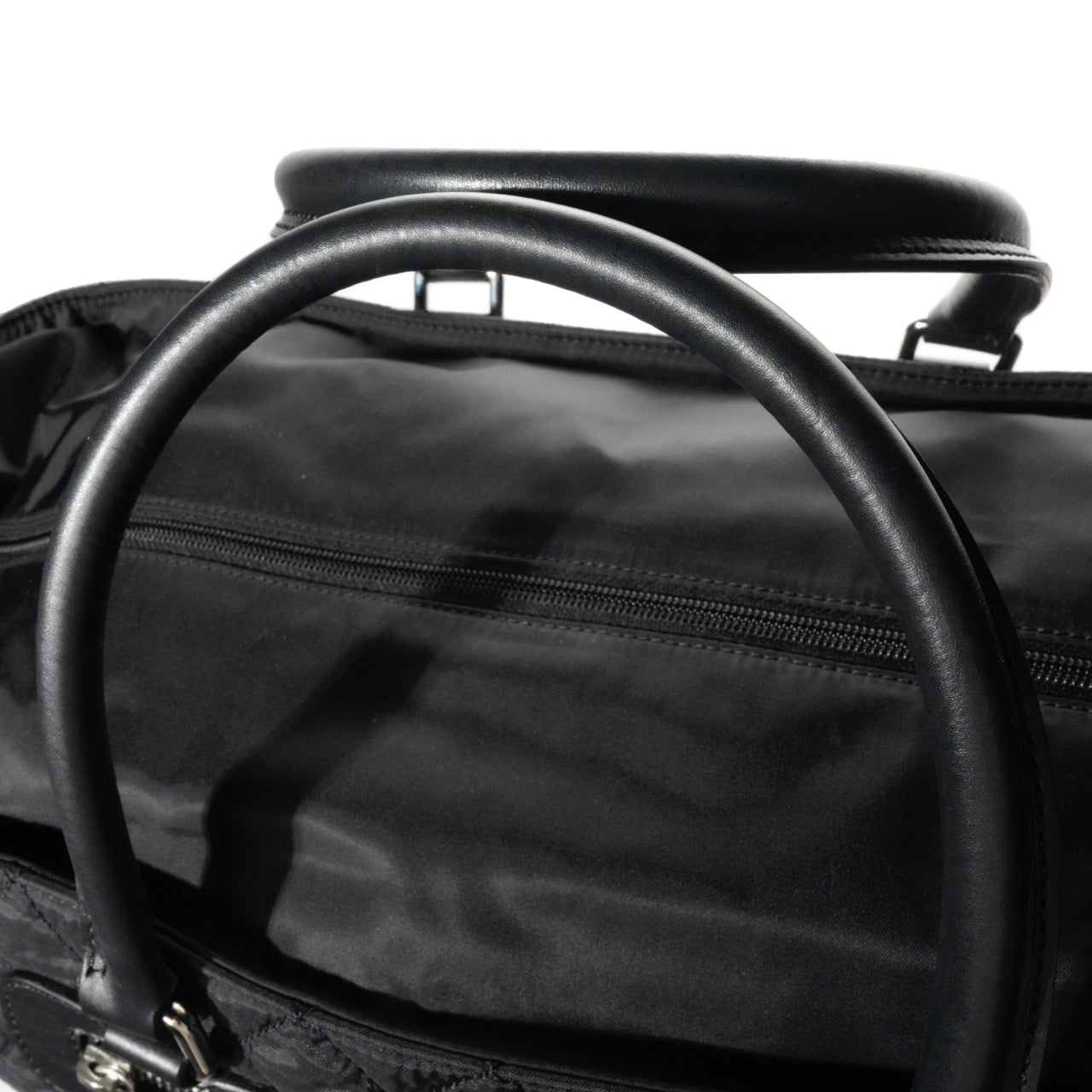 CHANEL 2005–2006 Paris-New York Boston Bag Nylon Handbag / Travel Bag