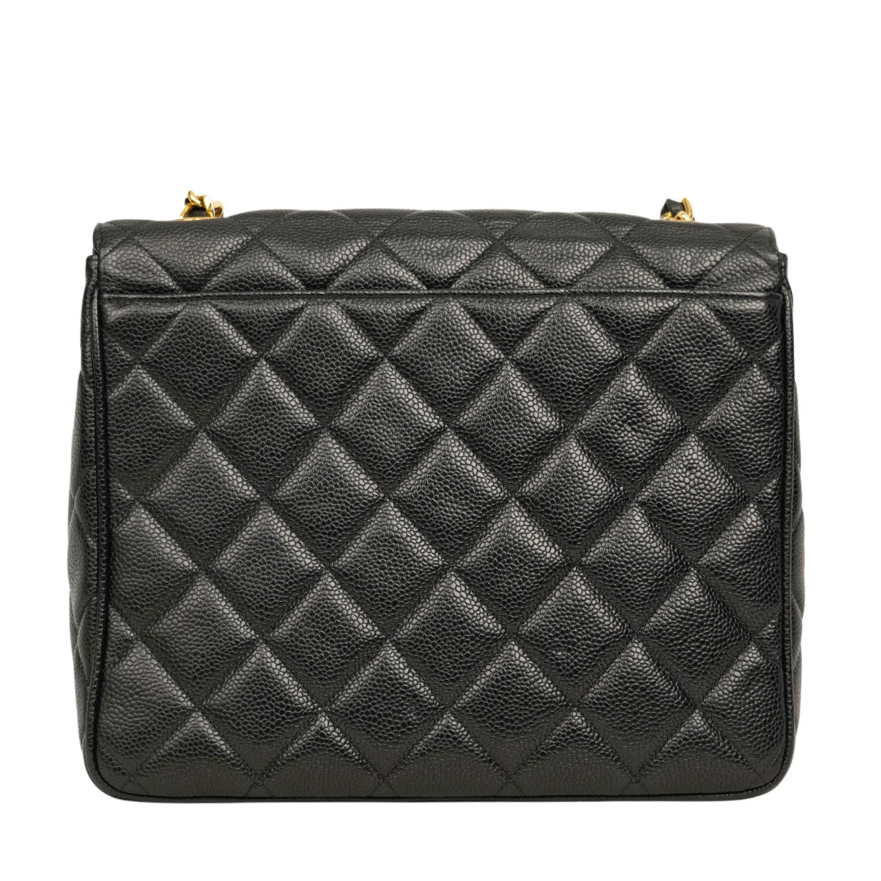 CHANEL 1994–1996 Coco Mark Matelassé Caviar Skin Shoulder Bag