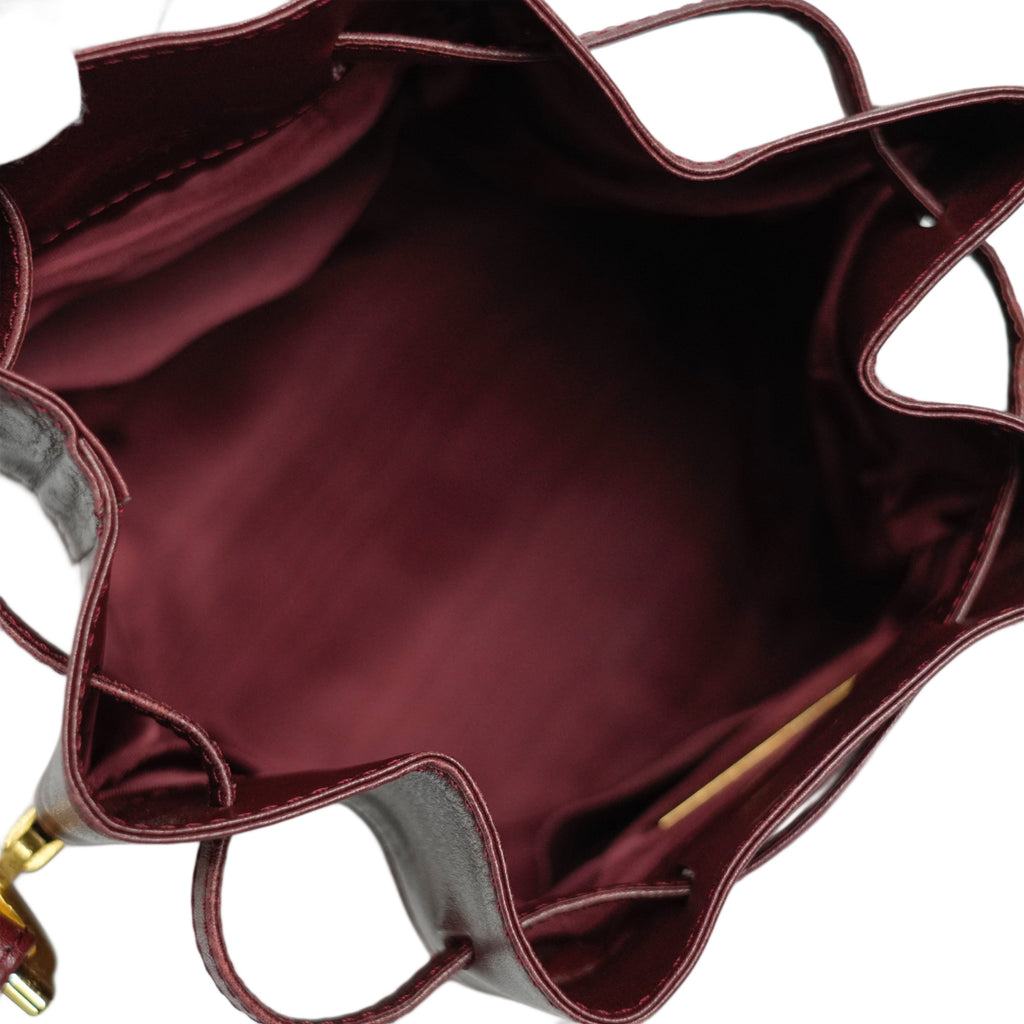 CARTIER Mustline Kinchaku-Type Shoulder Bag