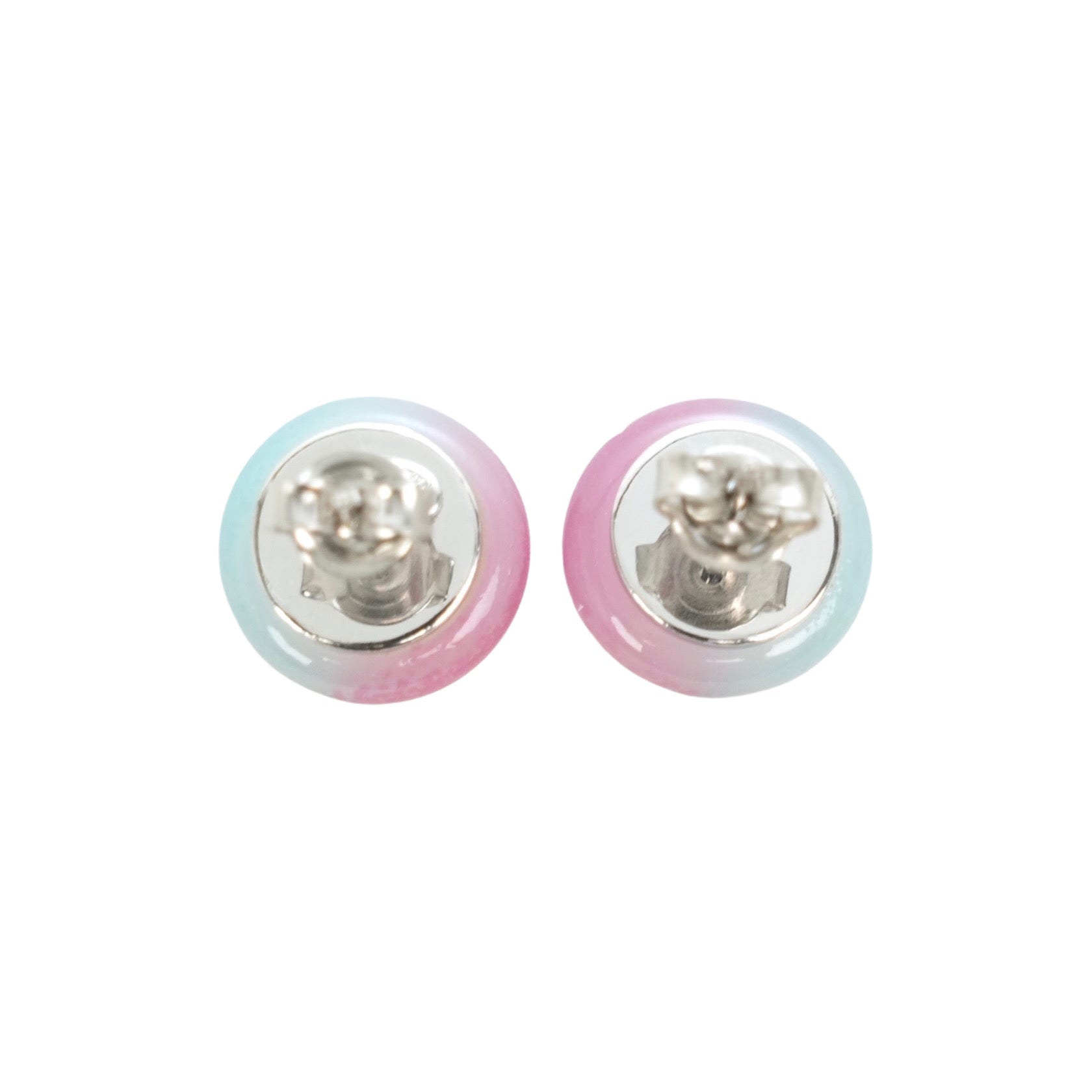 CHANEL Bicolor Coco Mark Earrings