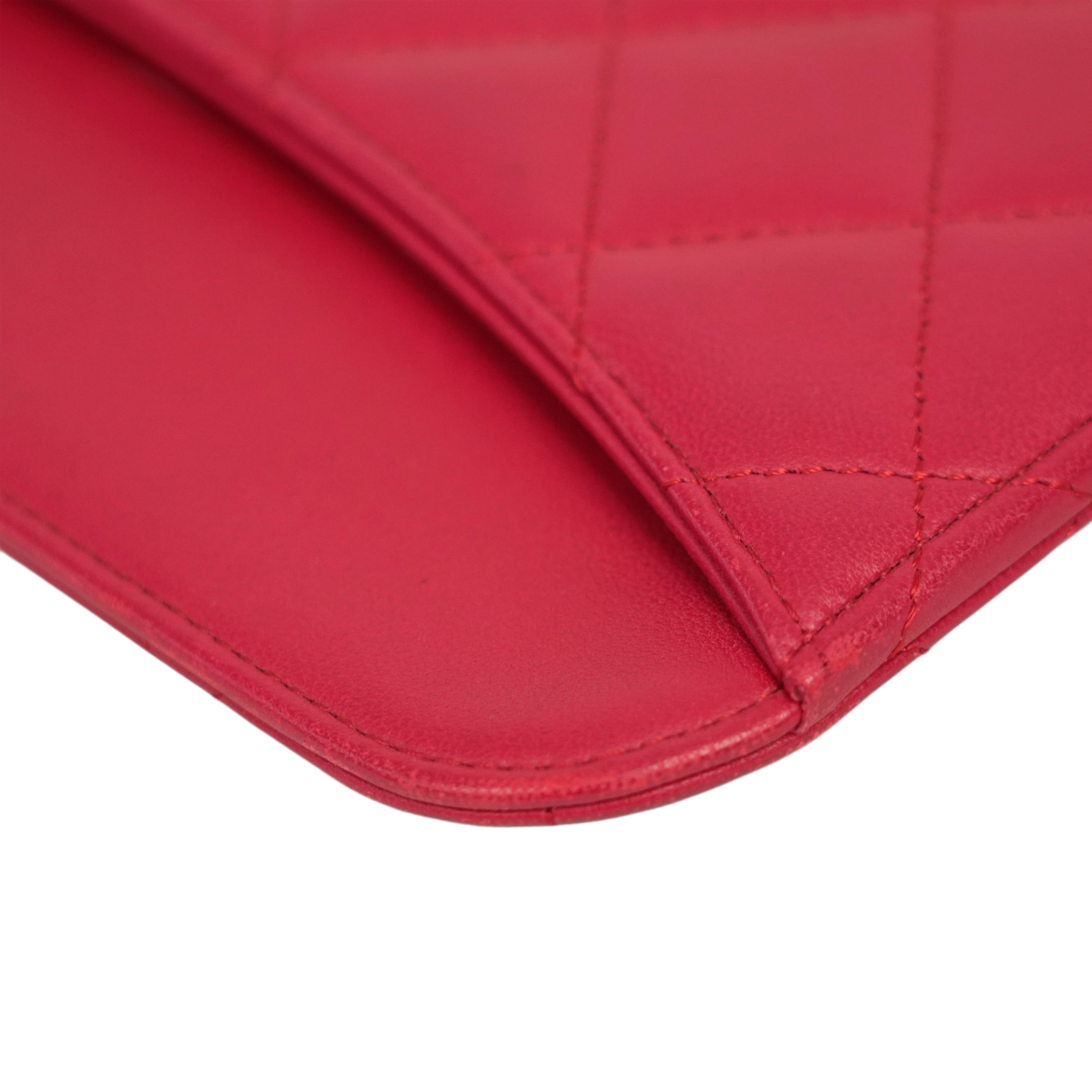 CHANEL 2011 Coco Mark Matelasse Lambskin iPad Case
