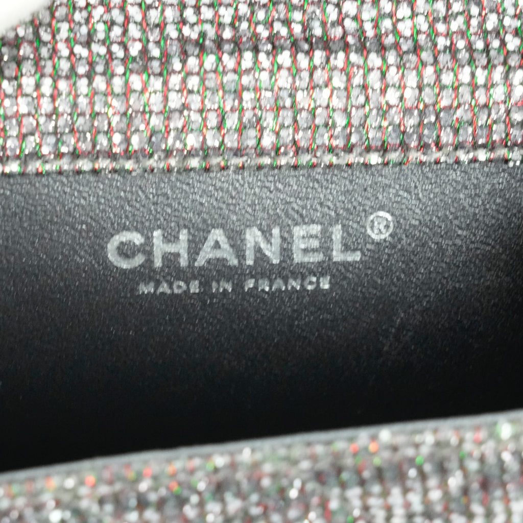 CHANEL 2010-2011 Matelassé 2.55 Chain Sequin Mini Shoulder Bag