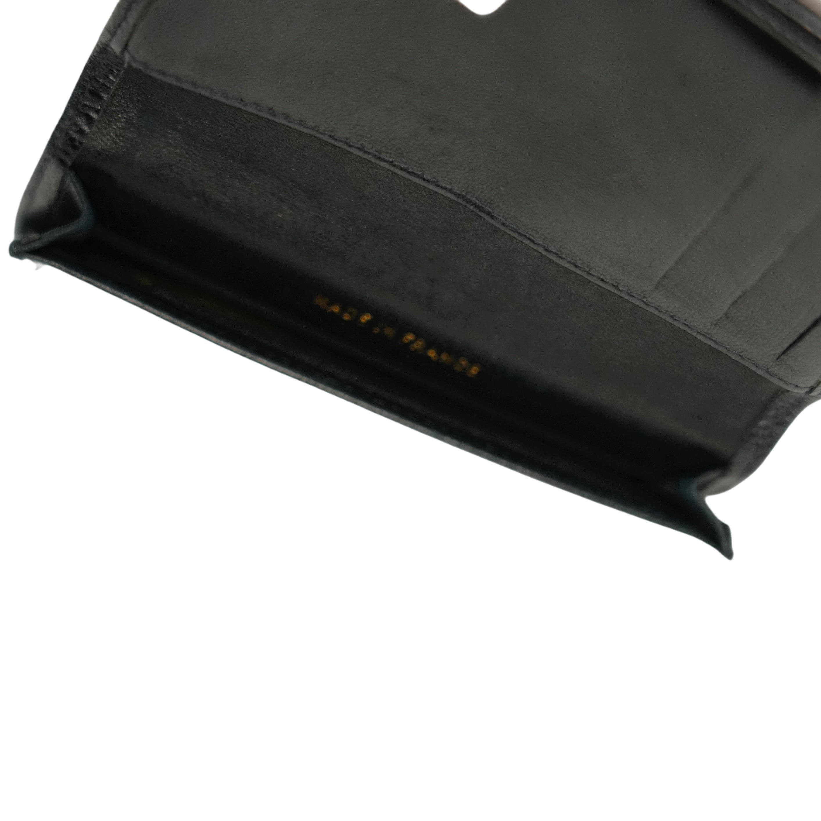 CHANEL 1996-1997 Caviar Skin Coco Mark Card Case