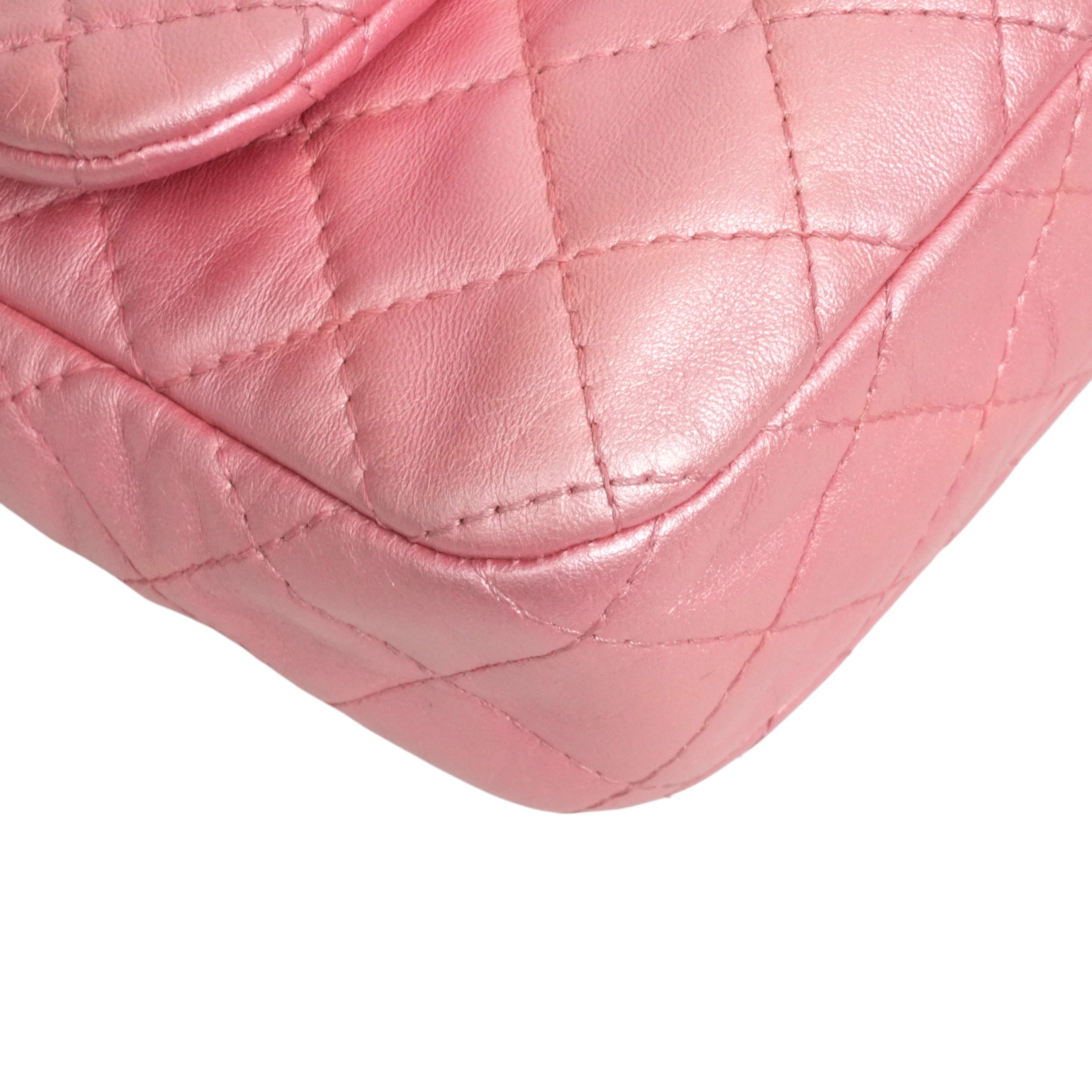 CHANEL 2010–2011 Crystal Logo Matelassé Chain Lambskin Shoulder Bag