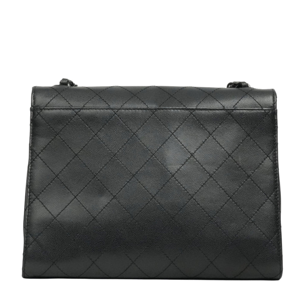 CHANEL 1997–1999 2.55 Matelassé Chain Caviar Skin Shoulder Bag