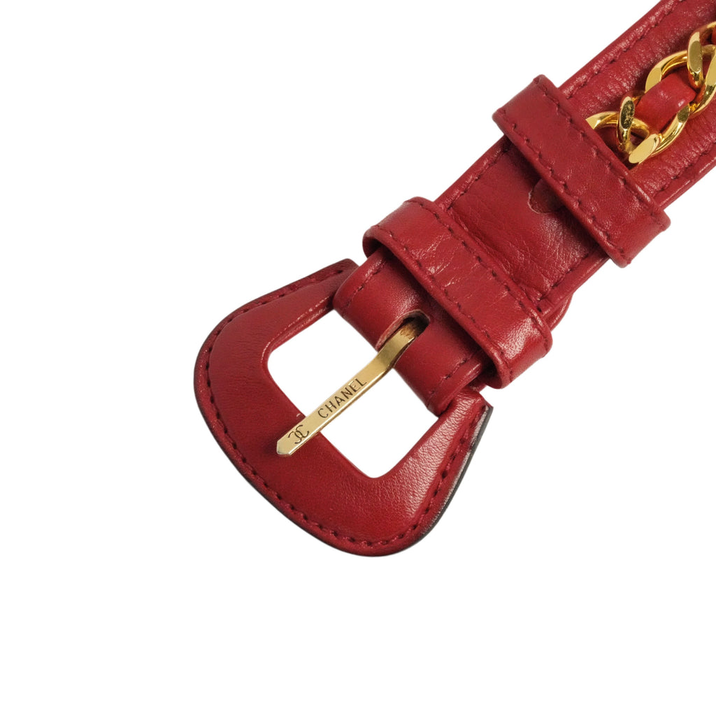 CHANEL Coco Mark Chain Buckle Belt