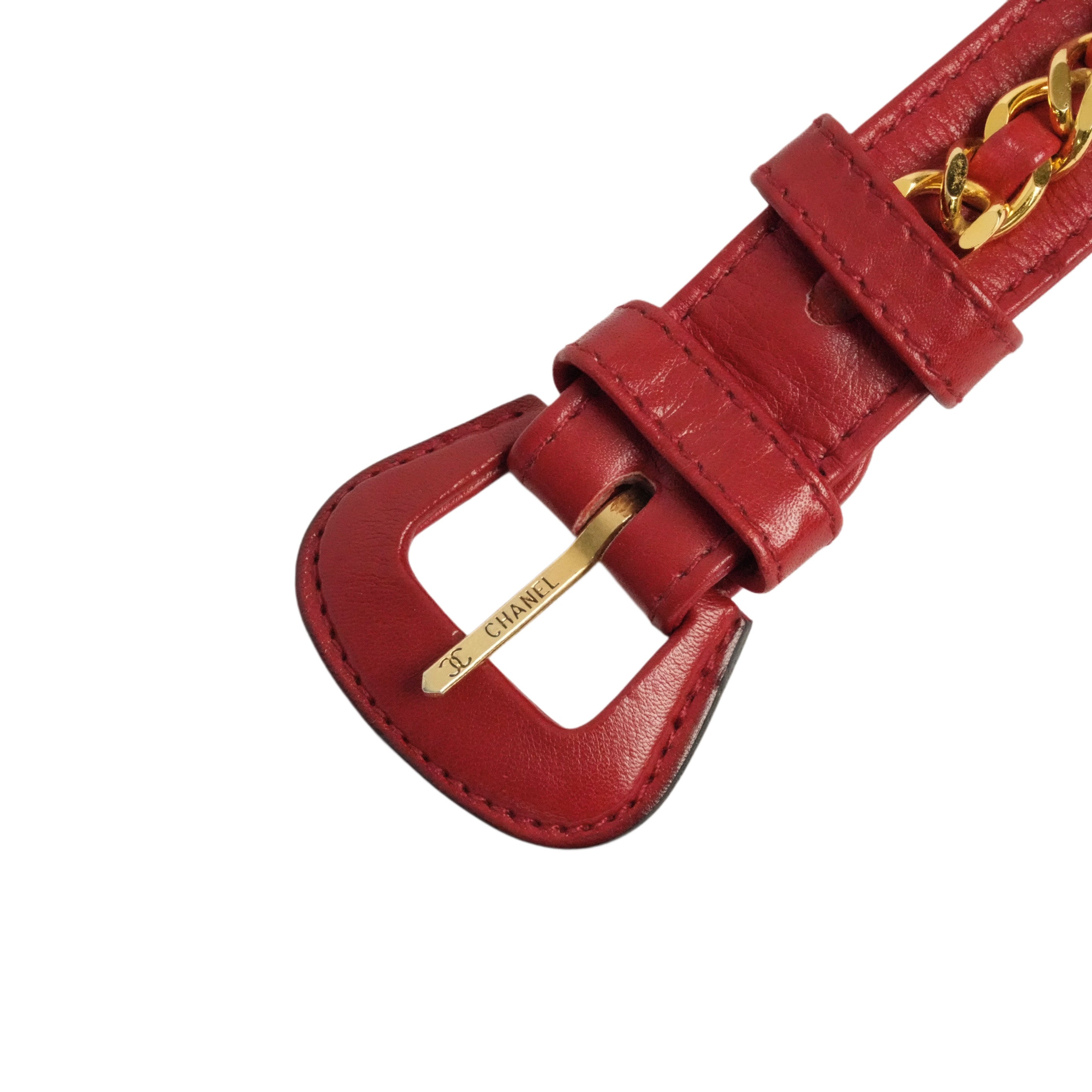 CHANEL Coco Mark Chain Buckle Belt