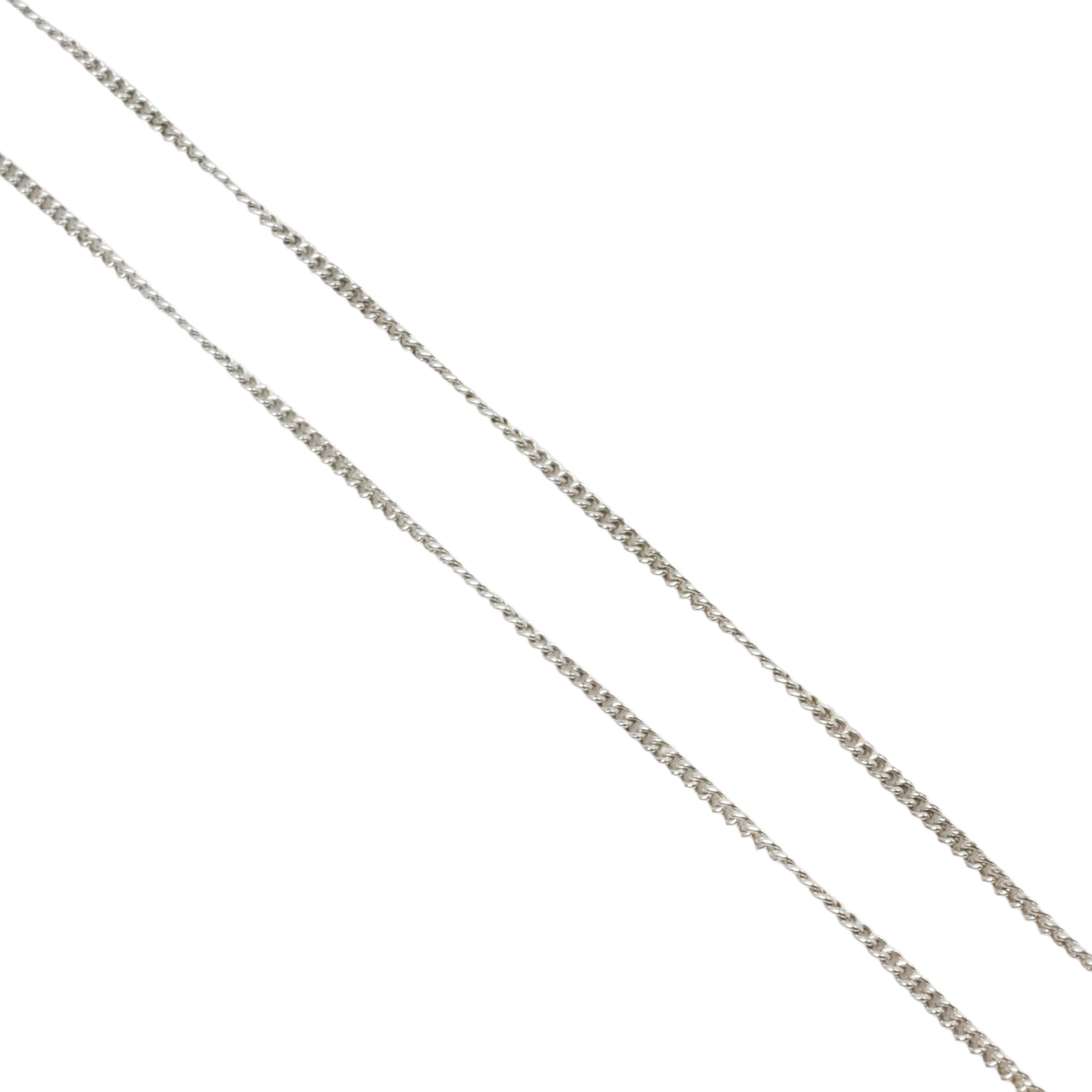 CHANEL 2007 Coco Mark Plate Necklace