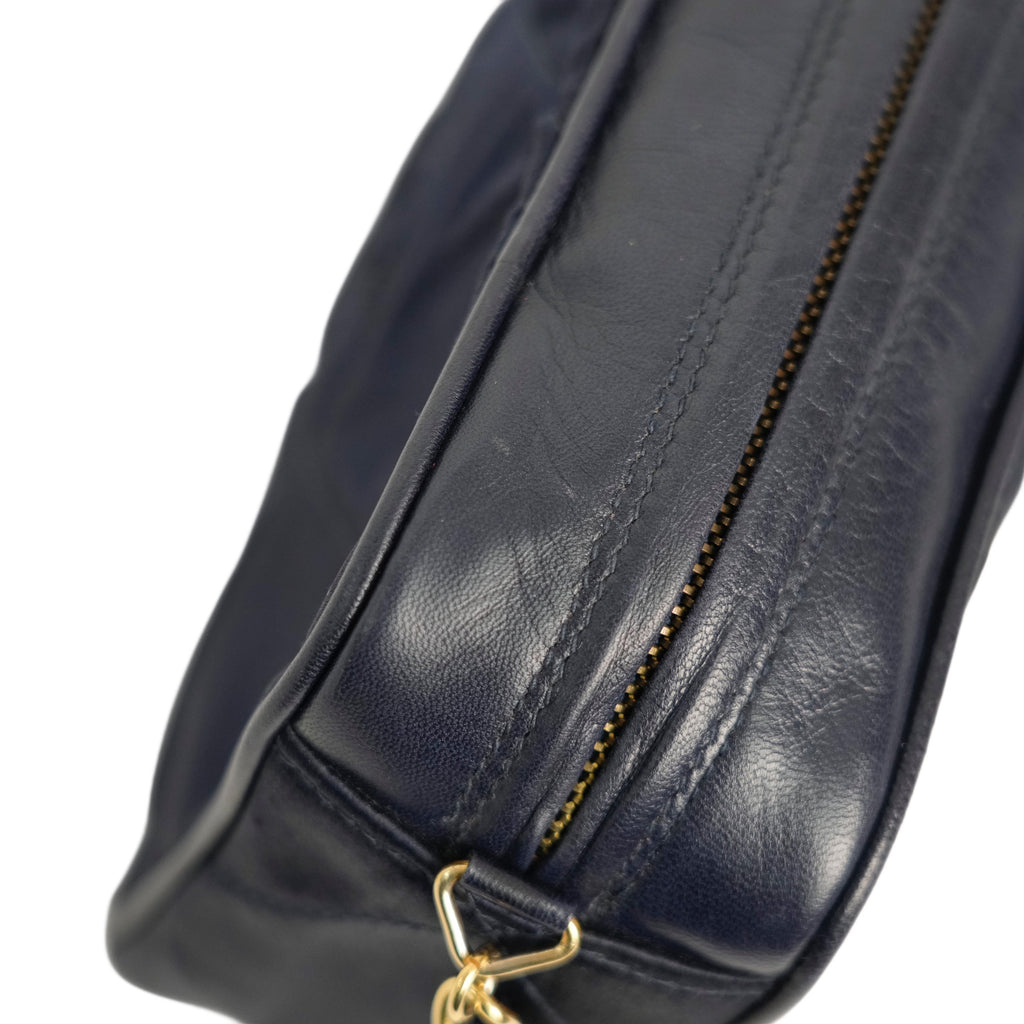 CHANEL 1986-1988 Matelasse Fringe Chain Satin Shoulder Bag