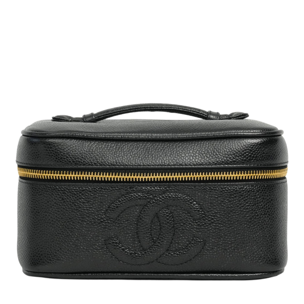 CHANEL 1994-1996 Vanity Caviar Skin Handbag
