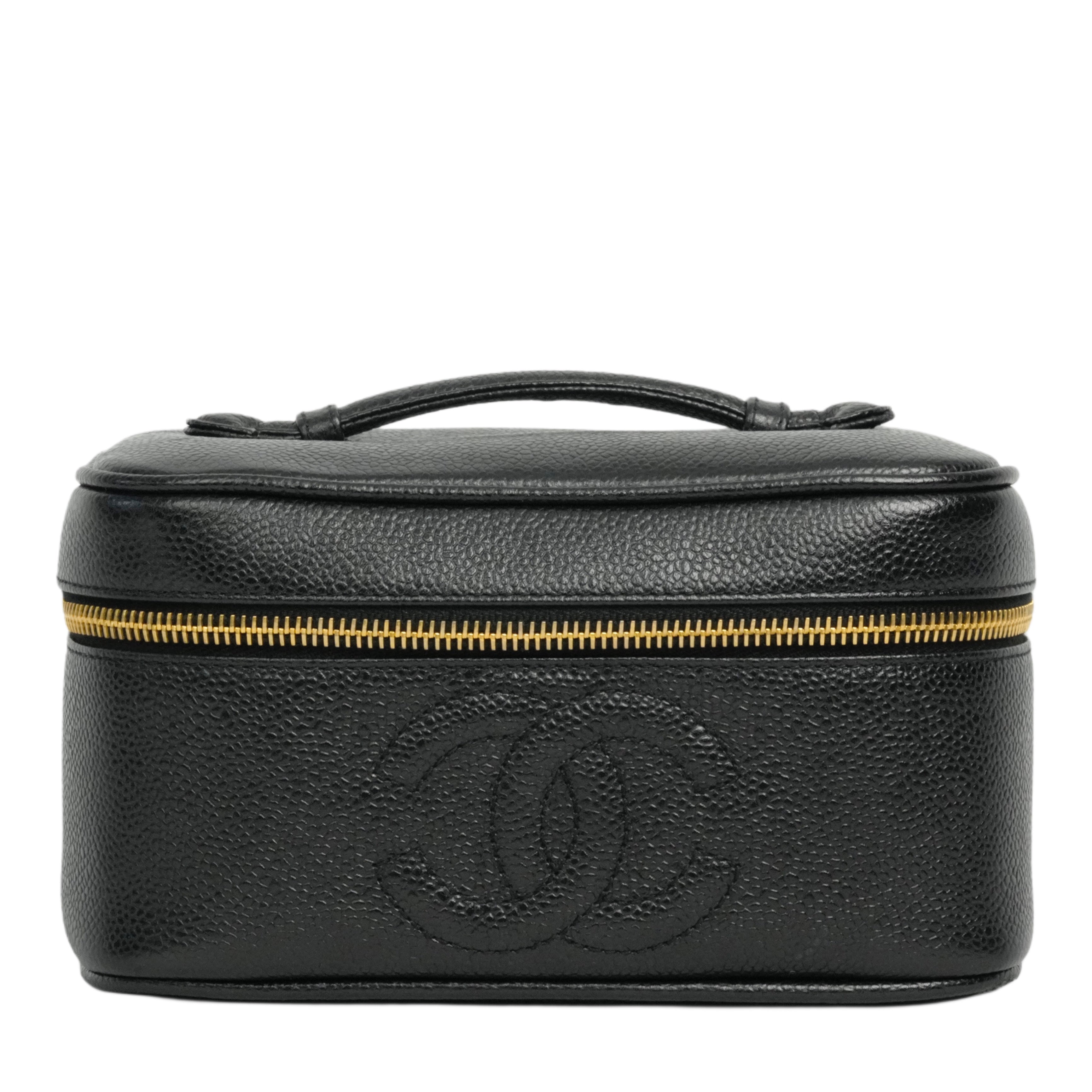 CHANEL 1994-1996 Vanity Caviar Skin Handbag