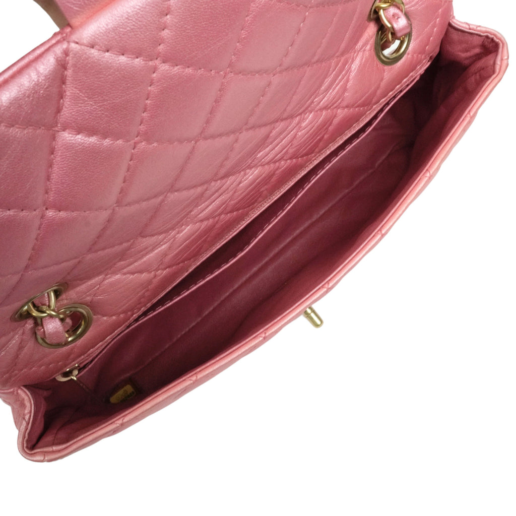 CHANEL 2010–2011 Crystal Logo Matelassé Chain Lambskin Shoulder Bag
