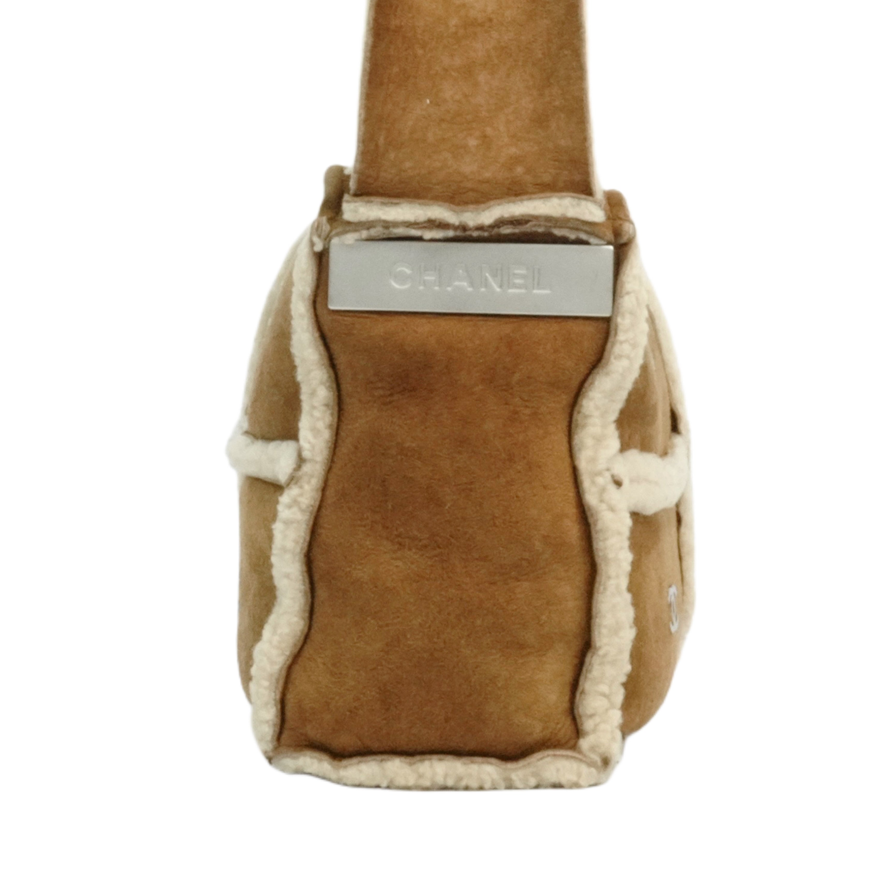 CHANEL 2000-2002 Coco Mark Mouton Shoulder Bag