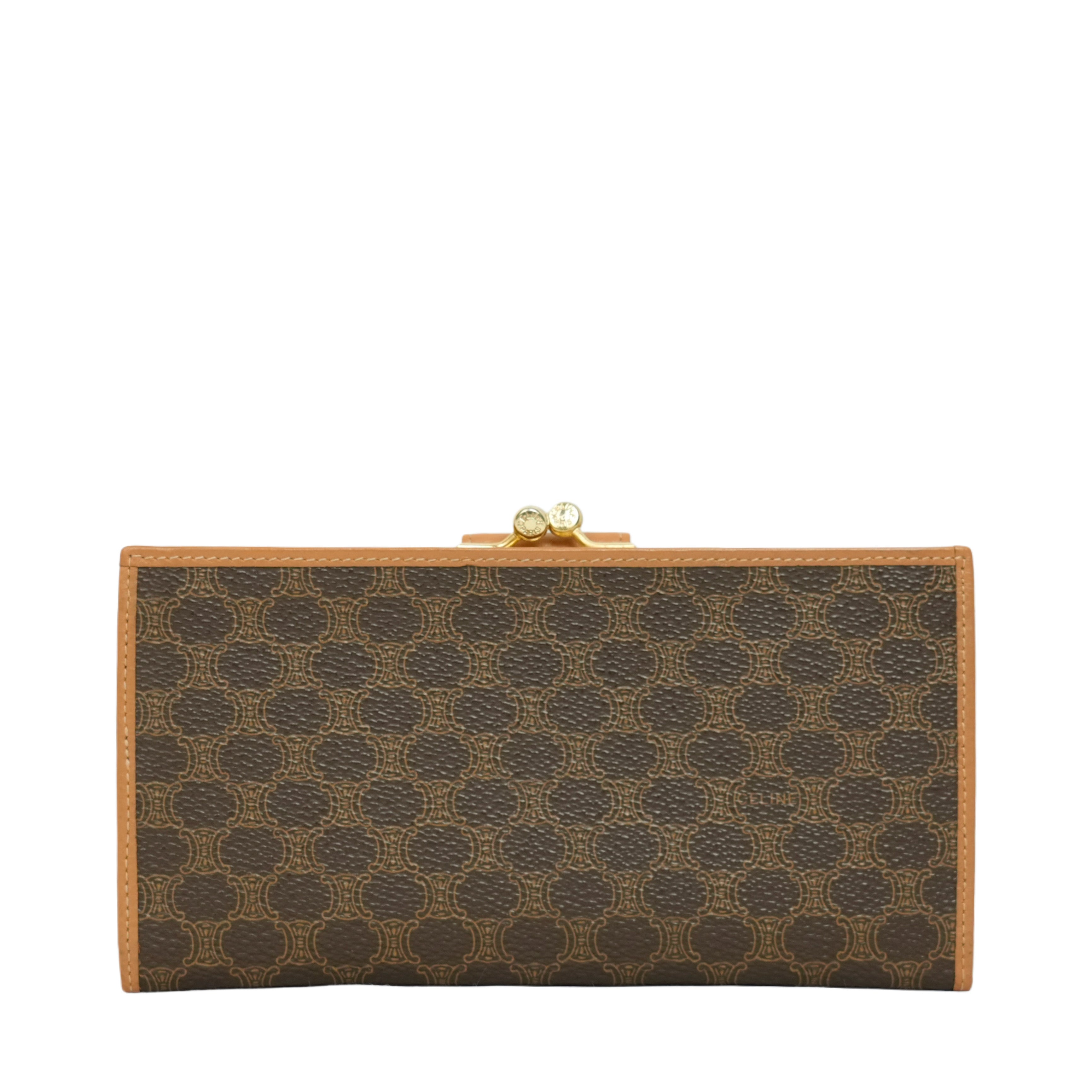 CELINE Macadam Kisslock Long Wallet