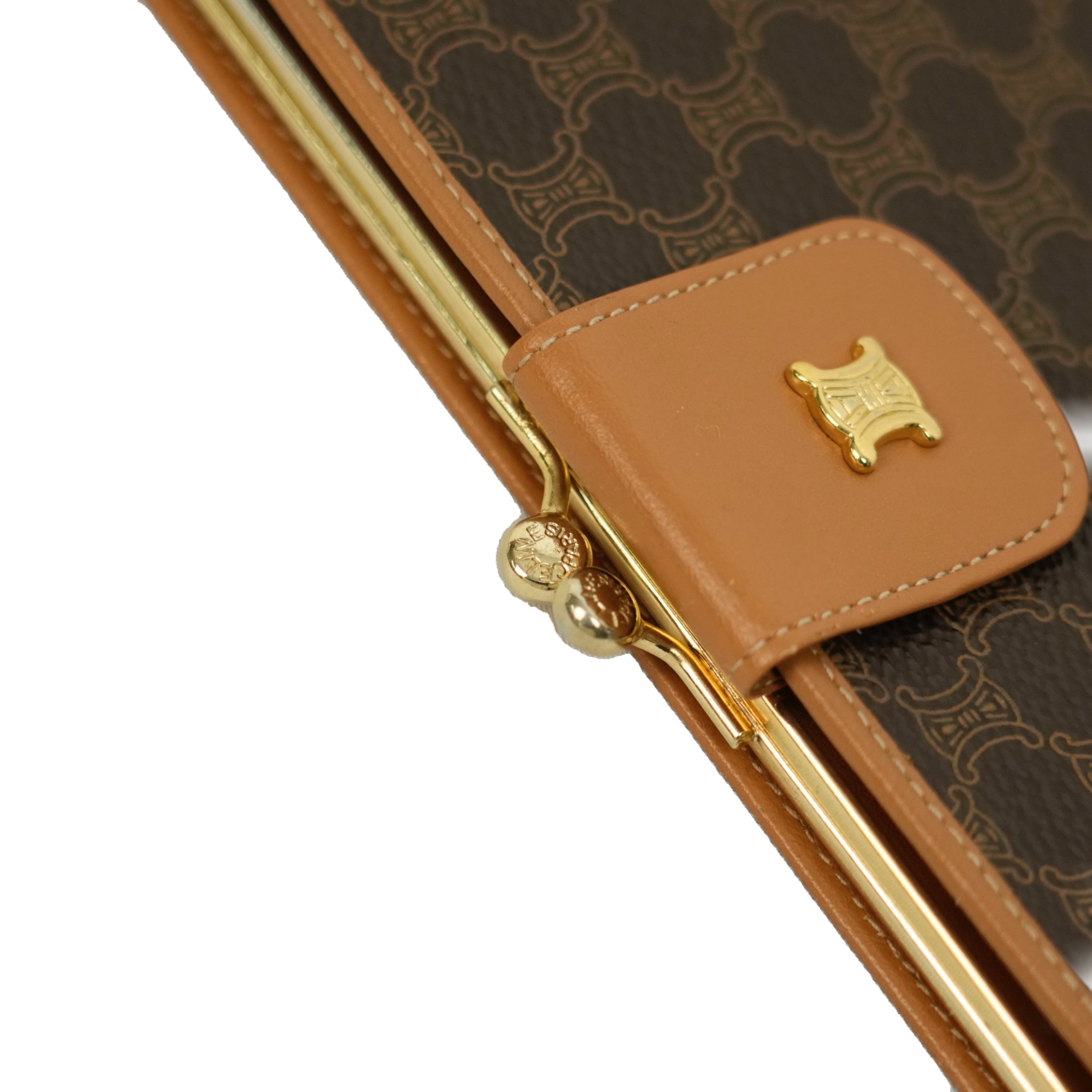 CELINE Macadam Kisslock Long Wallet
