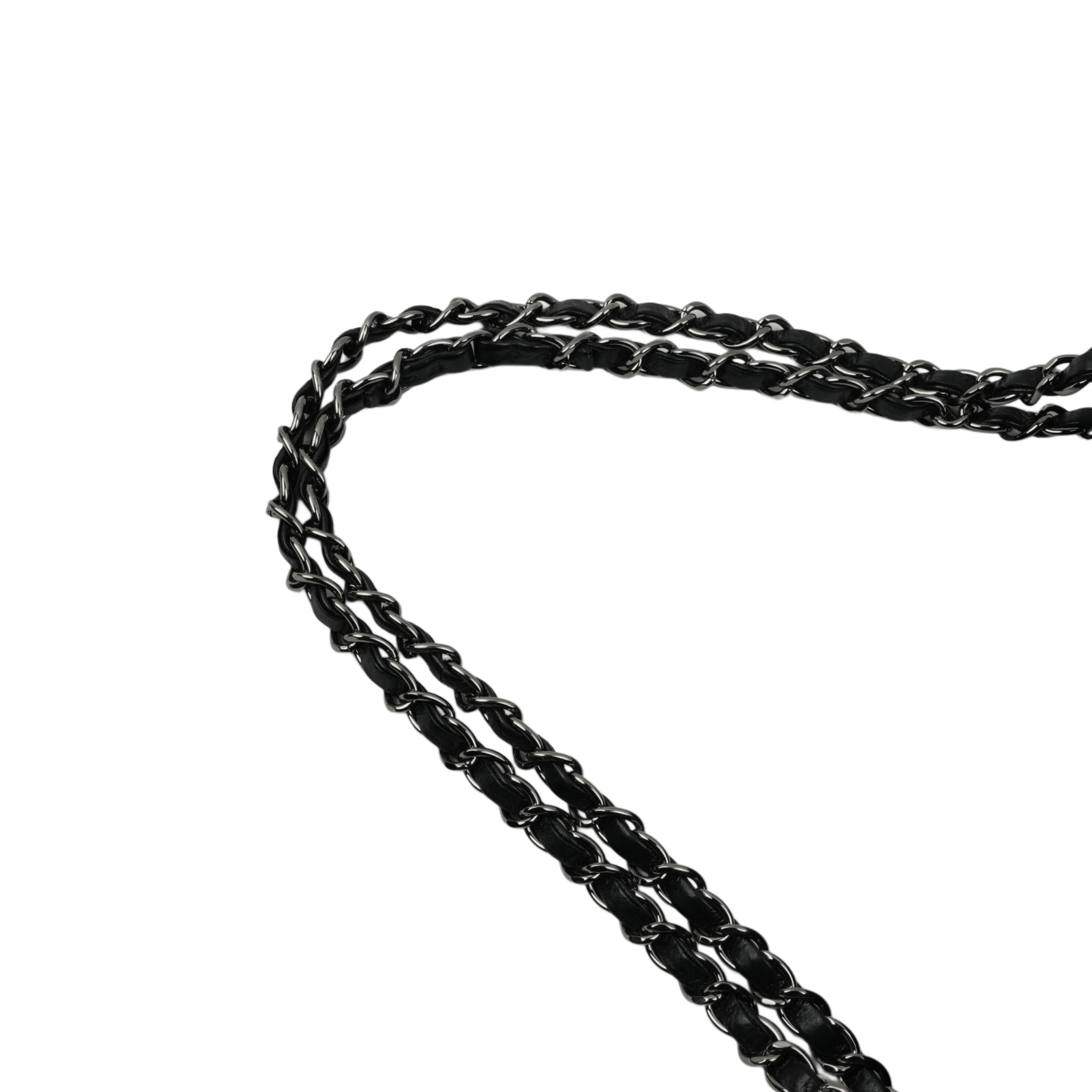 CHANEL 2009-2010 Pleated Shoulder Bag