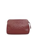 CHANEL Caviar Skin Coco Mark Pouch