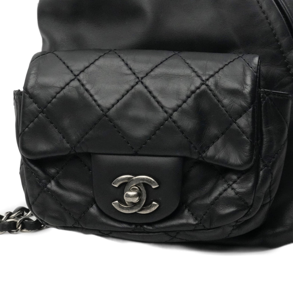 CHANEL 2012-2013 Matelassé Chain Lambskin Backpack