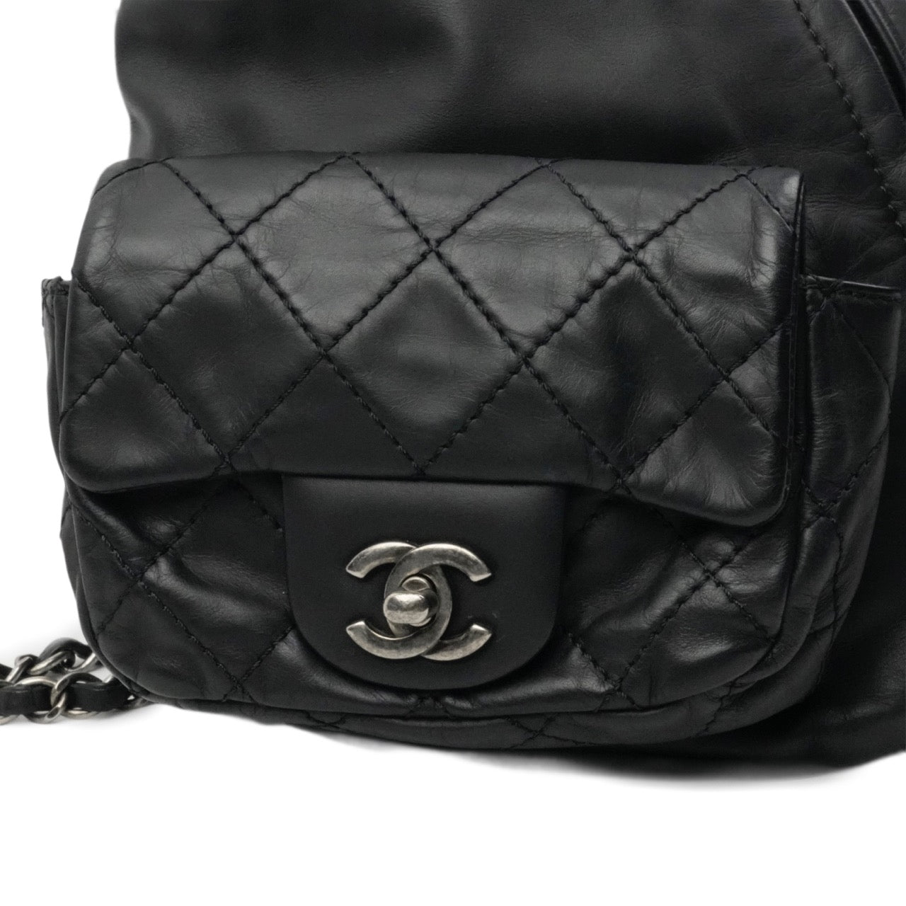 CHANEL 2012-2013 Matelassé Chain Lambskin Backpack