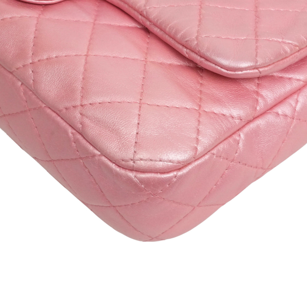 CHANEL 2010–2011 Crystal Logo Matelassé Chain Lambskin Shoulder Bag