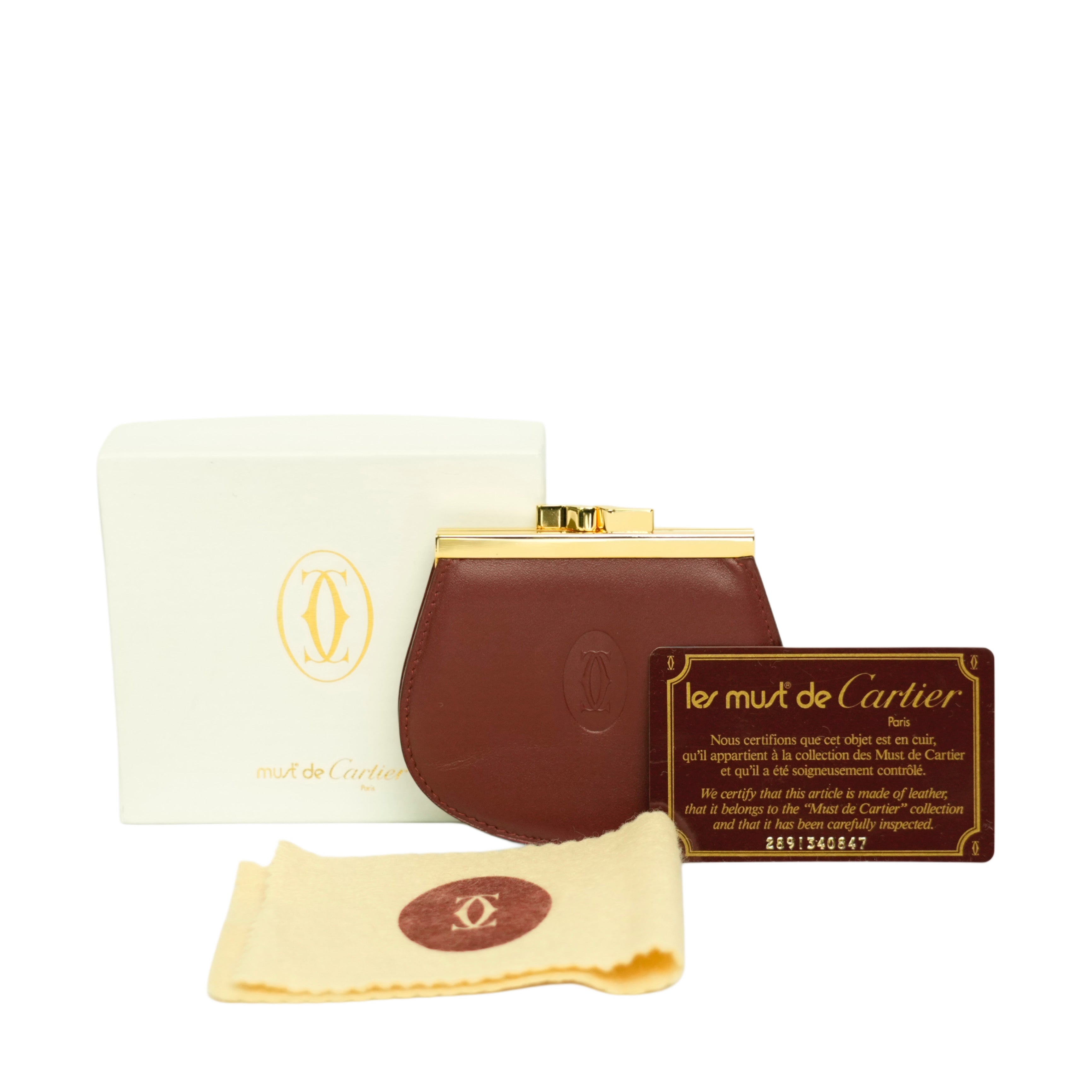 CARTIER Must Line Clasp Coin Purse