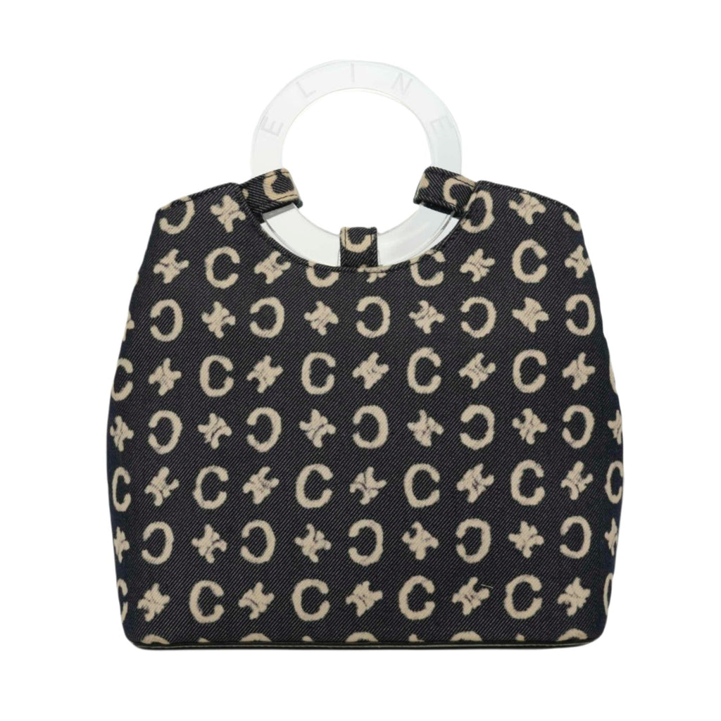 CELINE Denim C Macadam Handbag