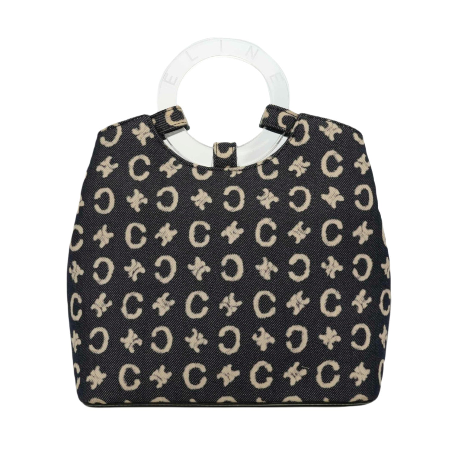 CELINE Denim C Macadam Handbag