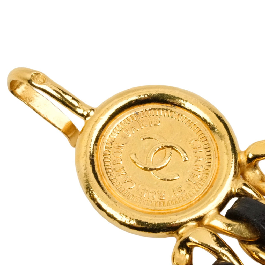 CHANEL Coco Mark Coin Triple Chain Belt