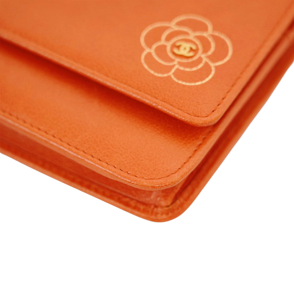 CHANEL 2011 Camellia Coco Mark Chain Wallet