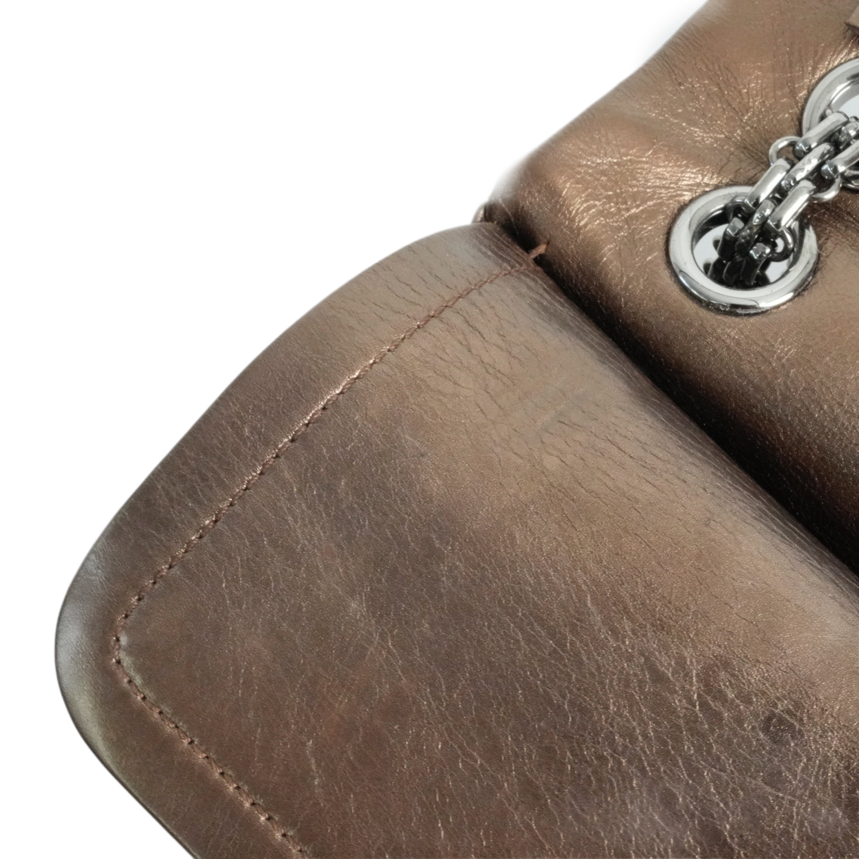 CHANEL 2008-2009 2.55 Matelassé Chain Double Flap Shoulder Bag with Pouch