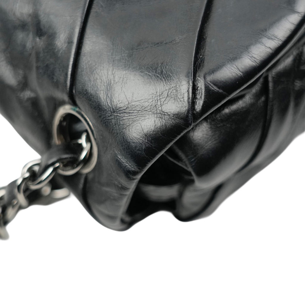 CHANEL 2009-2010 Pleated Shoulder Bag