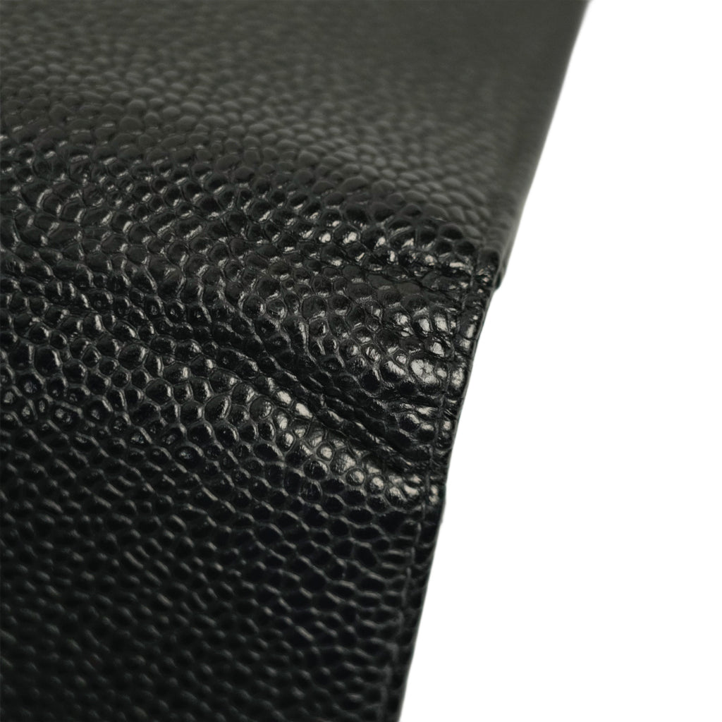 CHANEL 2003–2004 Coco Mark Caviar Skin Bifold Long Wallet