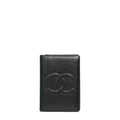 CHANEL 1996-1997 Caviar Skin Coco Mark Card Case