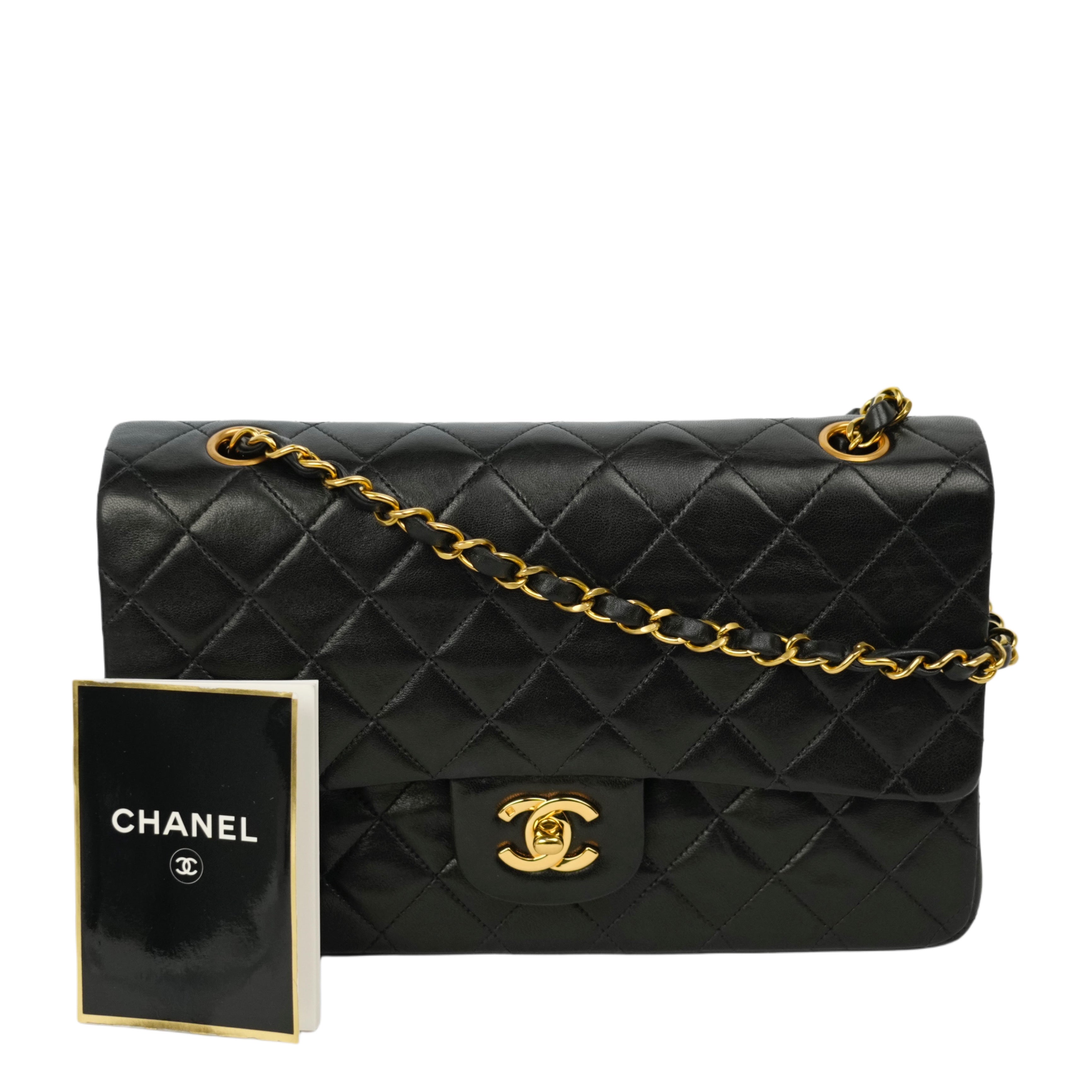 CHANEL 1994–1996 Matelassé Double Flap Lambskin Shoulder Bag