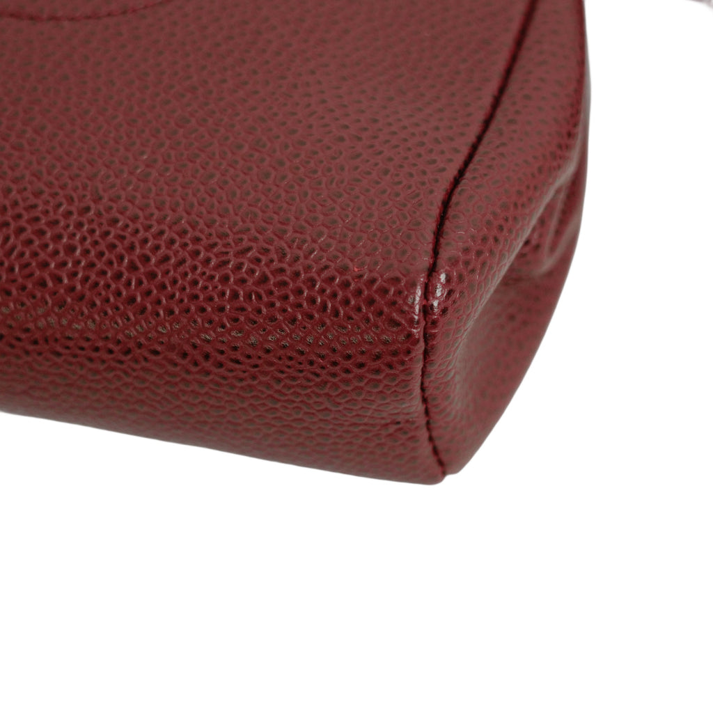 CHANEL Caviar Skin Coco Mark Pouch