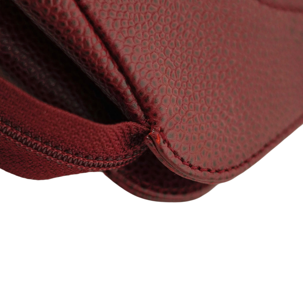 CHANEL Caviar Skin Coco Mark Pouch