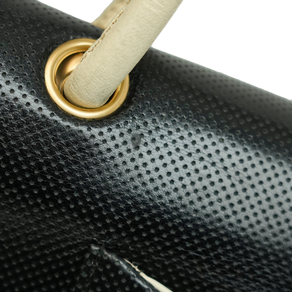 CHANEL 2000-2002 Coco Mark Punching Shoulder Bag