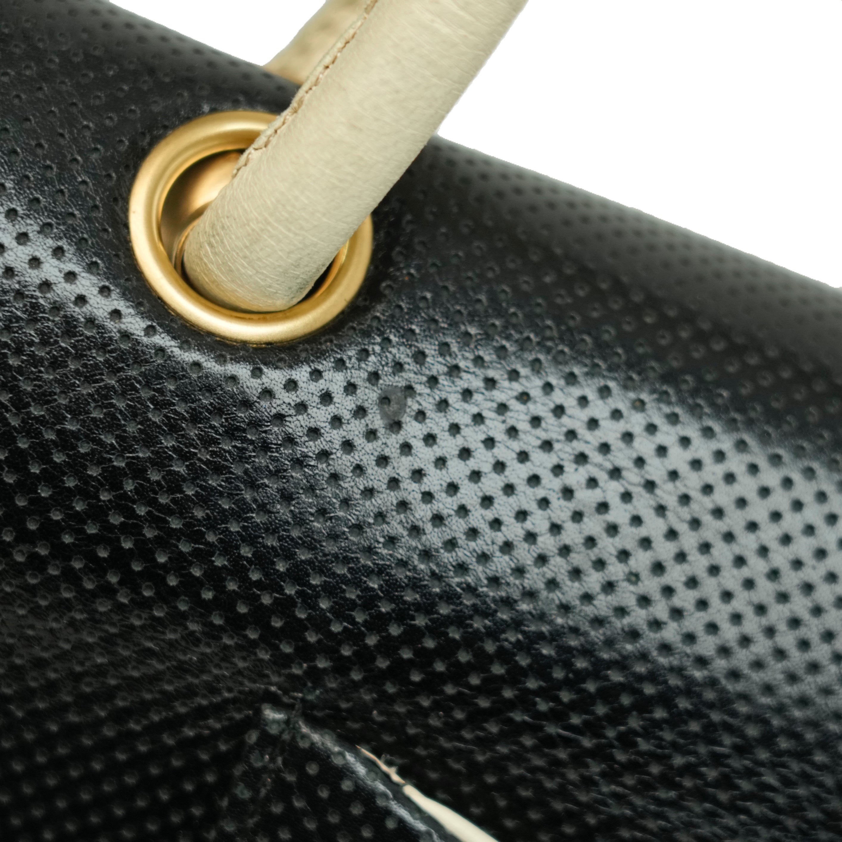 CHANEL 2000-2002 Coco Mark Punching Shoulder Bag