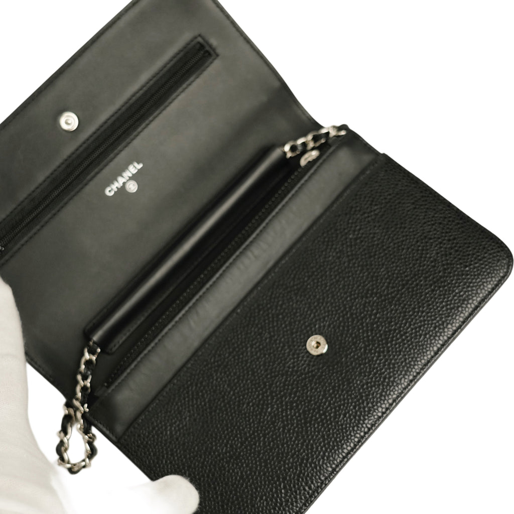 CHANEL Coco Mark Caviar Skin Shoulder Bag