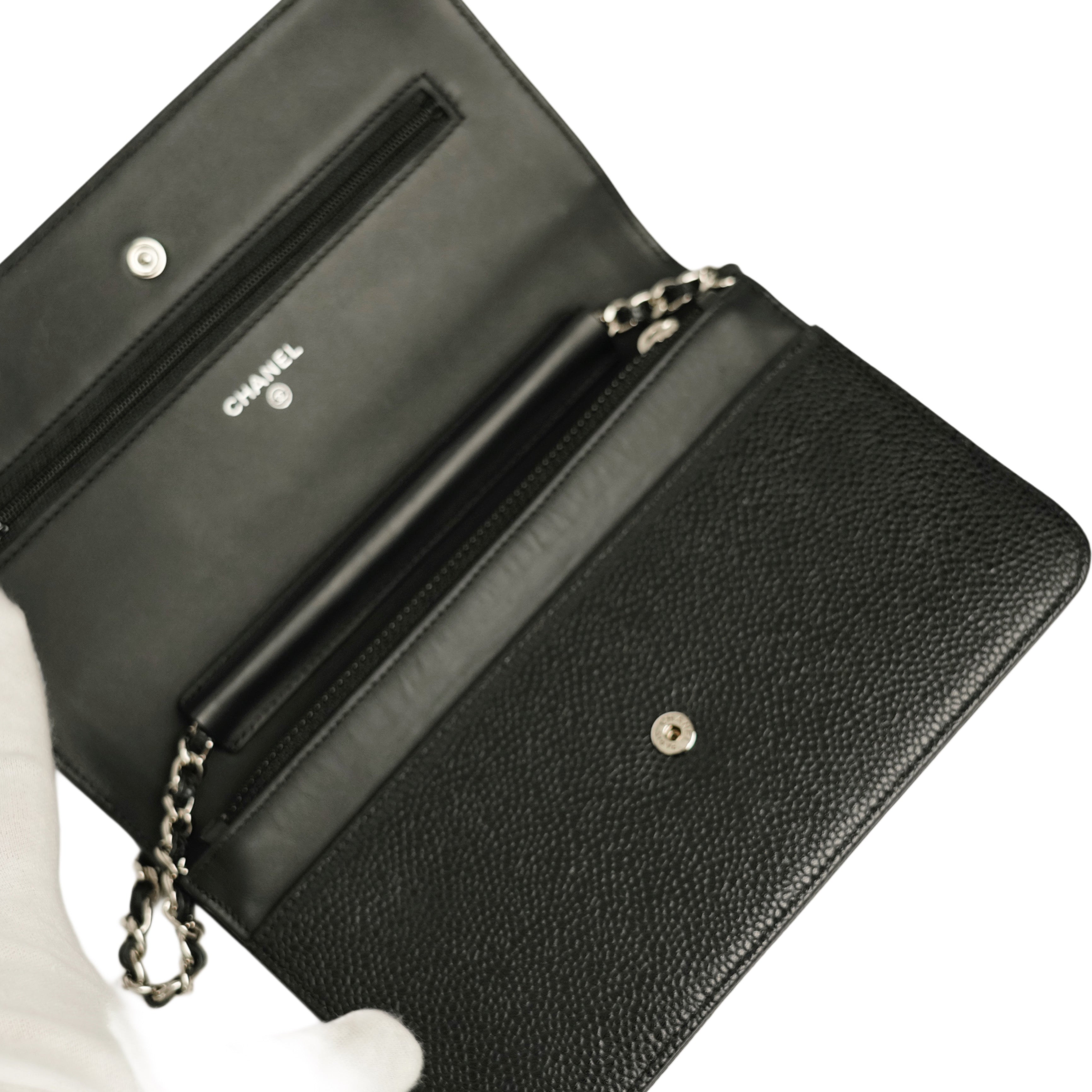 CHANEL Coco Mark Caviar Skin Shoulder Bag