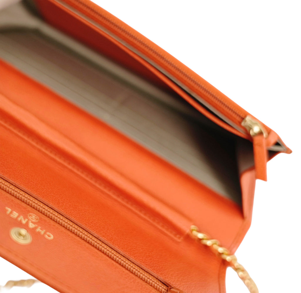CHANEL 2011 Camellia Coco Mark Chain Wallet