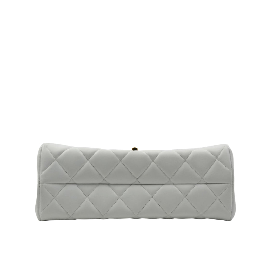 CHANEL 1994-1996 Matelassé Chain V-Flap Lambskin Shoulder Bag