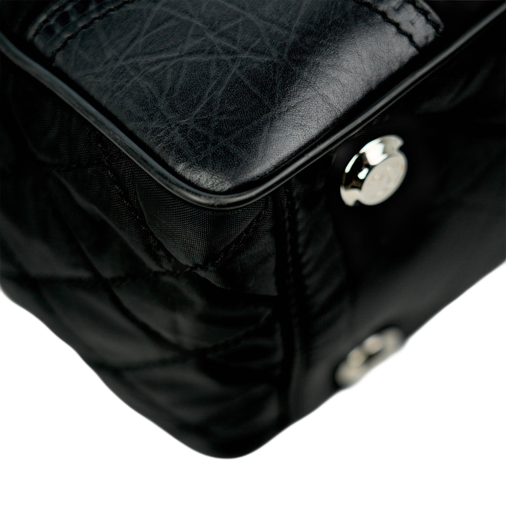 CHANEL 2008-2009 Nylon Paris-New York Tote Bag/Shoulder Bag