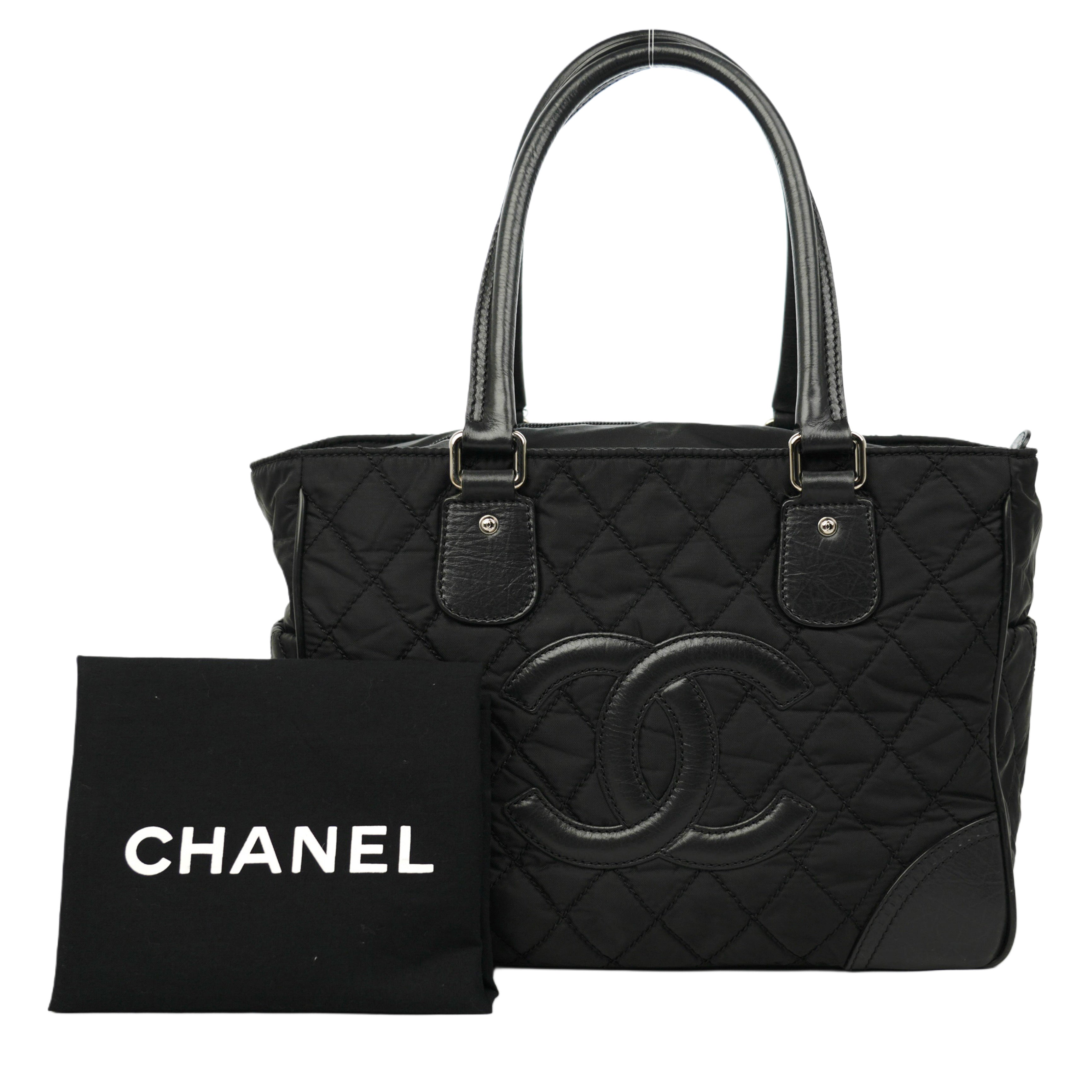 CHANEL 2008-2009 Nylon Paris-New York Tote Bag/Shoulder Bag