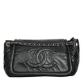 CHANEL 2009-2010 Matelassé Coco Mark Lambskin Shoulder Bag