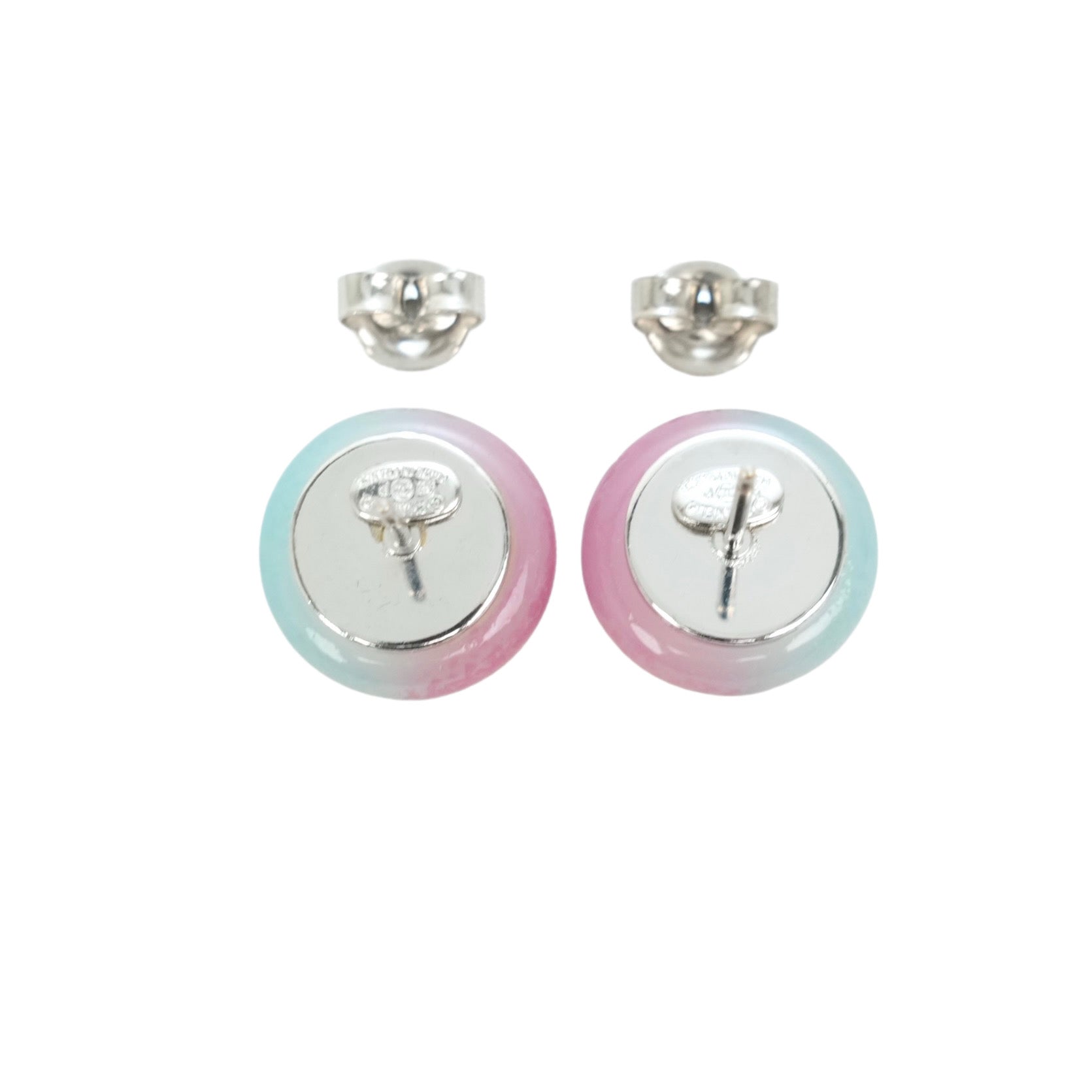 CHANEL Bicolor Coco Mark Earrings
