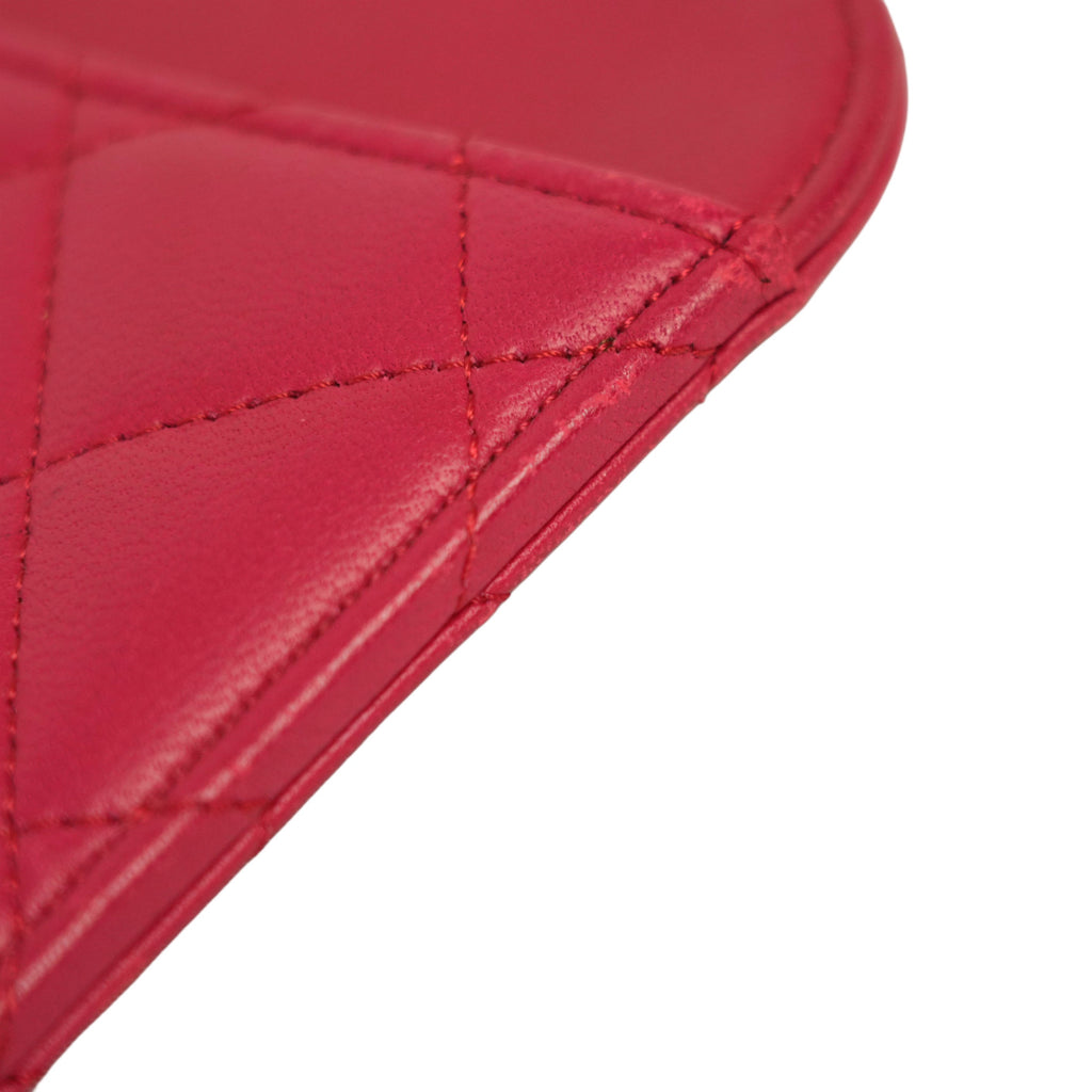 CHANEL 2011 Coco Mark Matelasse Lambskin iPad Case
