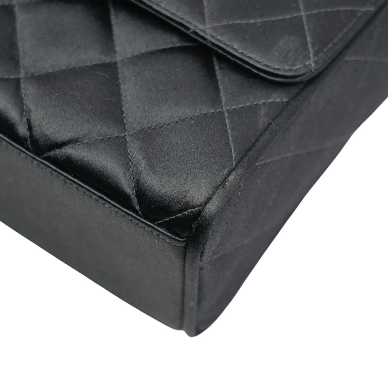 CHANEL 1991-1994 Mini MatelasseSatin Shoulder bag