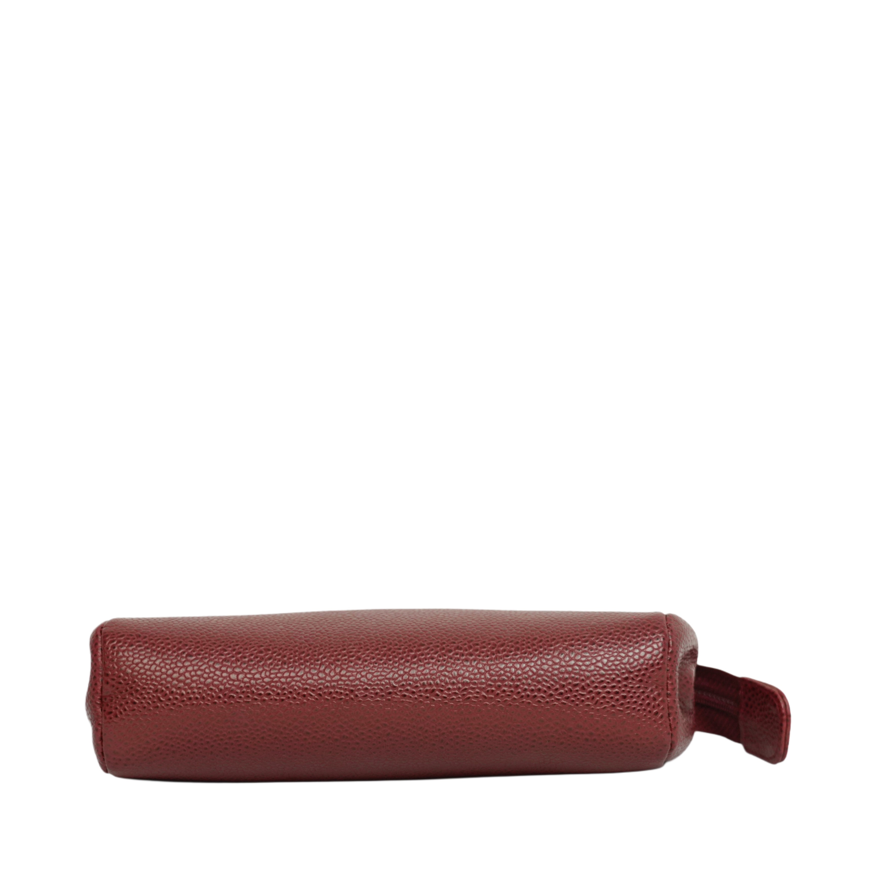 CHANEL Caviar Skin Coco Mark Pouch