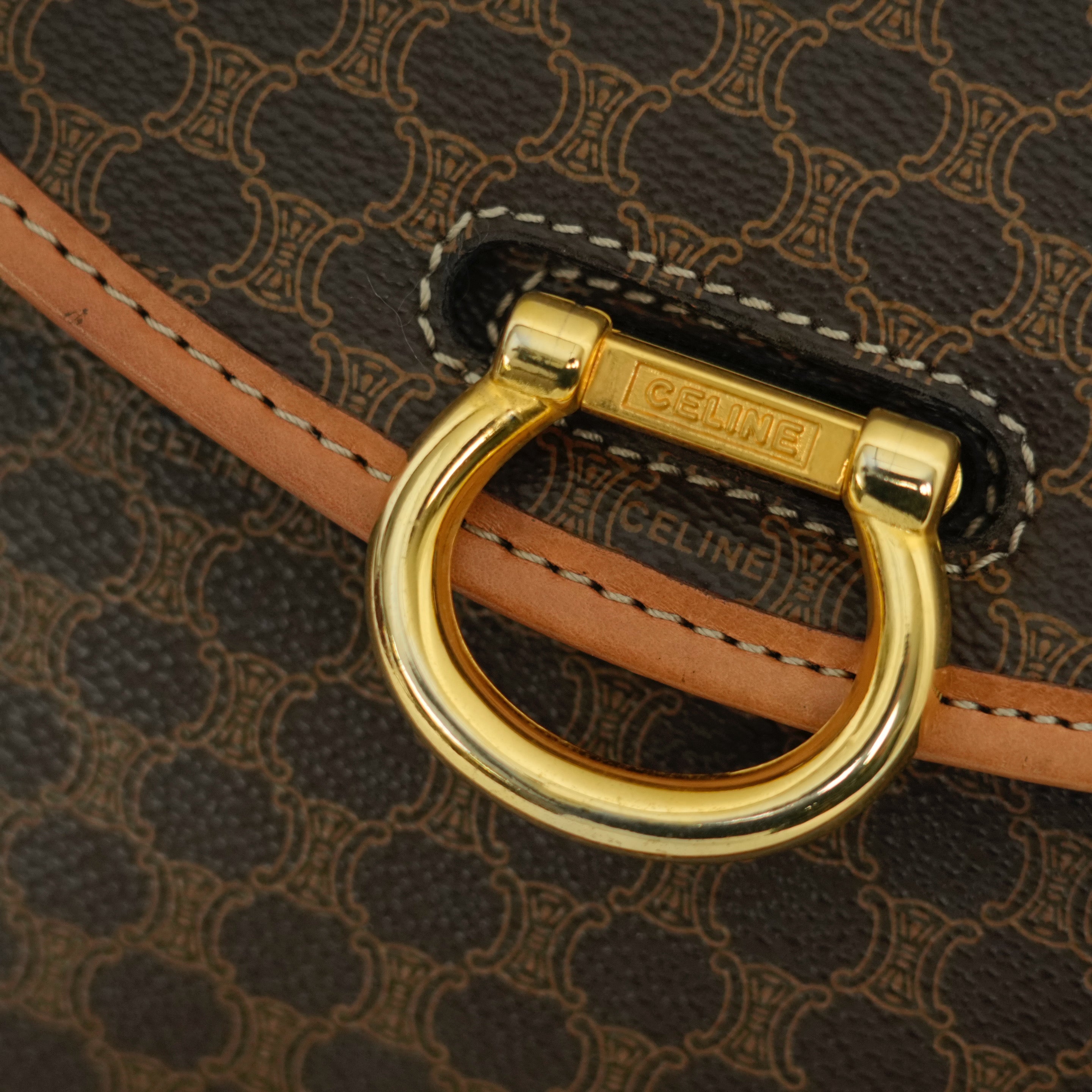 CELINE Macadam Shoulder Bag